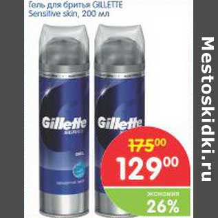 Акция - Гель для бритья GILLETTE