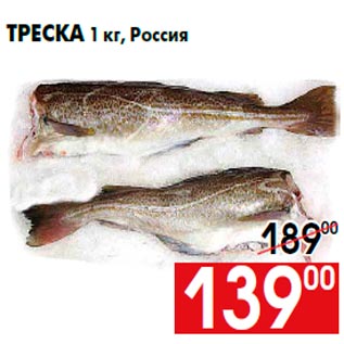 Акция - Треска 1 кг, Россия