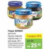 Карусель Акции - Пюре Gerber