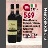 Магазин:Окей супермаркет,Скидка:Вино Кьянти
Поджио су Винчи,
красное сухое |
Классико,
красное
сухое