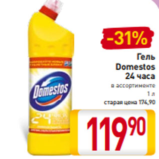 Акция - Гель Domestos 24 часа в ассортименте 1 л