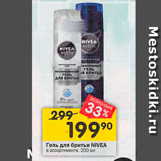 Акция - Гель для бритья NIVEA