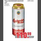 Магазин:Метро,Скидка:Пиво Budweiser Budvar 