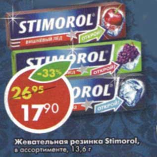 Акция - Жевательная резинка Stimorol