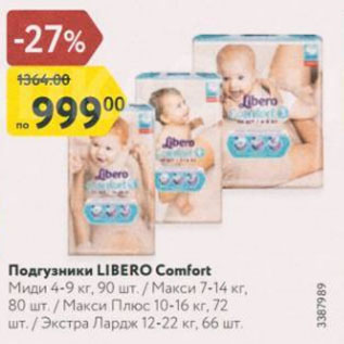 Акция - Подгузники LIBERO Comfort