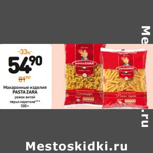 Акция - Макаронные изделия Pasta Zara