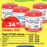Пюре Агуша мясное с 6 мес. 