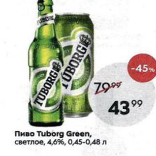 Акция - Пиво Tuborg Green