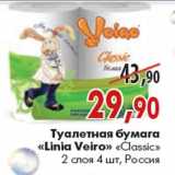 Магазин:Наш гипермаркет,Скидка:Туалетная бумага «Linia Veiro» «Classic