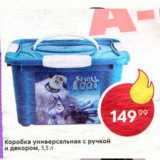 Магазин:Пятёрочка,Скидка:Коробка универсальная с ручкой и декором