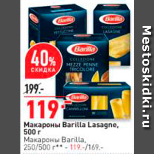 Акция - Макароны Barilla