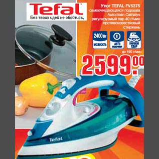 Акция - Утюг TEFAL FV5375