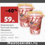 Магазин:Виктория,Скидка:Мороженое Русский Холодъ
Лакомка ванильное, клубничныйджем, жирн. 8%, 