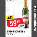 Верный Акции - ПИВО BUDWEISER
5%