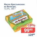 Магазин:Мой магазин,Скидка:Масло Крестьянское из Вологды 72,5%