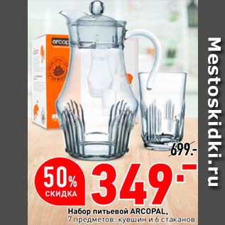 Акция - Набор питьевой Arcopal