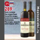 Магазин:Окей супермаркет,Скидка:Вино столовое
Массандра Крым
Кокур Массандра,
белое полусладкое |
Жемчужина
Массандры, красное
полусладкое