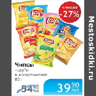 Акция - ЧИПСЫ LAYS