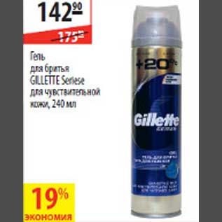 Акция - Гель для бритья Gilette