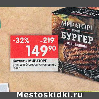 Акция - Котлеты Мираторг