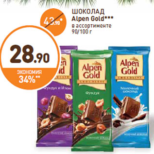 Акция - ШОКОЛАД Alpen Gold***