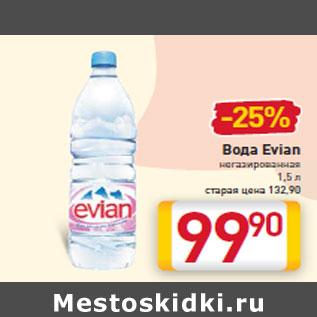 Акция - Вода Evian негазированная