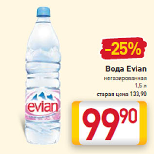 Акция - Вода Evian негазированная