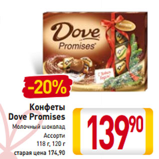 Акция - Конфеты Dove Promises