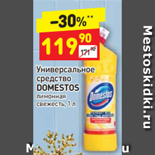 Акция - Универсальное средство Domestos