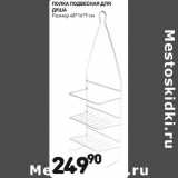 Магазин:Дикси,Скидка:Полка подвесная для душа 48*16*9см