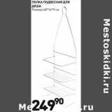 Магазин:Дикси,Скидка:Полка подвесная для душа 48*16*9см