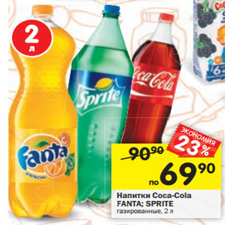 Акция - Напитки Coca-Cola / Fanta / Sprite газированные
