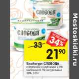 Магазин:Перекрёсток,Скидка:Биойогурт СЛОБОДА 
