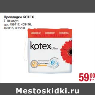 Акция - Прокладки Kotex