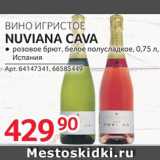 Магазин:Selgros,Скидка:Вино игристое Nuviana Cava