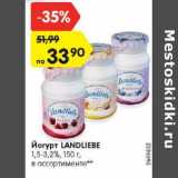 Магазин:Карусель,Скидка:Йогурт Landliebe 1,5-3,2%