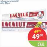 Магазин:Перекрёсток,Скидка:Зубная паста LACALUT Aktiv
