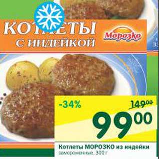 Акция - Котлеты Морозко из индейки