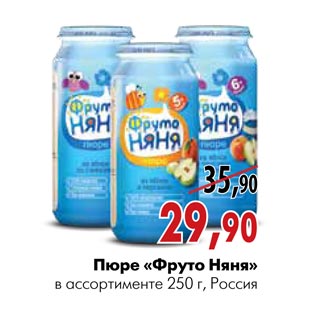 Акция - Пюре «Фруто Няня»