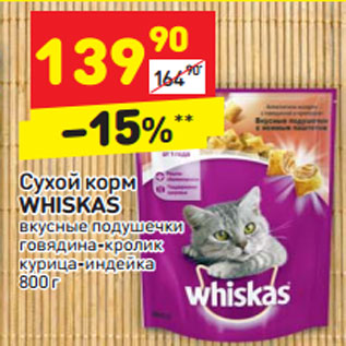 Акция - Сухой корм Whiskas