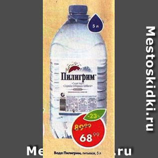 Акция - Вода Пилигрим