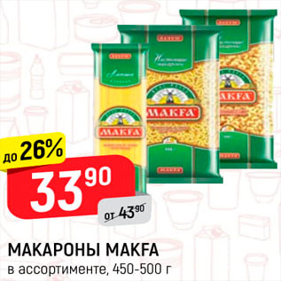 Акция - Макароны Makfa