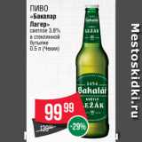 Spar Акции - Пиво
«Бакалар
Лагер»
светлое 3.8%
в стеклянной
бутылке
0.5 л (Чехия)
