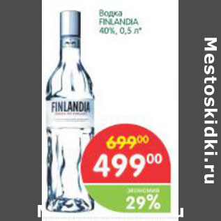 Акция - Водка Finlandia 40%