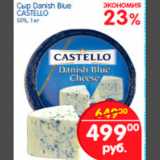 Магазин:Перекрёсток,Скидка:Сыр Danish Blue CASTELLO  