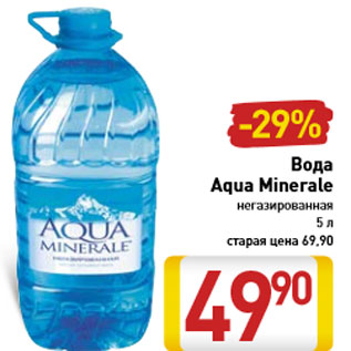 Акция - Вода Aqua Minerale