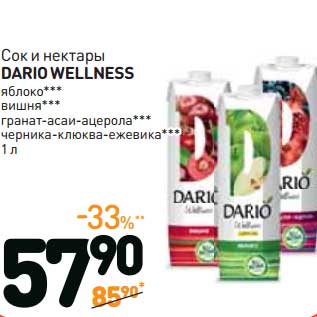 Акция - Соки и нектары Dario Wellness