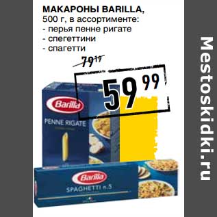 Акция - Макароны Barilla