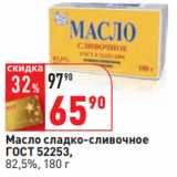 Магазин:Окей,Скидка:Масло сладко-сливочное
ГОСТ 52253,
82,5%