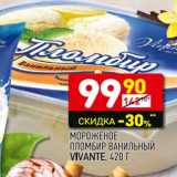Магазин:Дикси,Скидка:Мороженое пломбир ванильный Vivante 